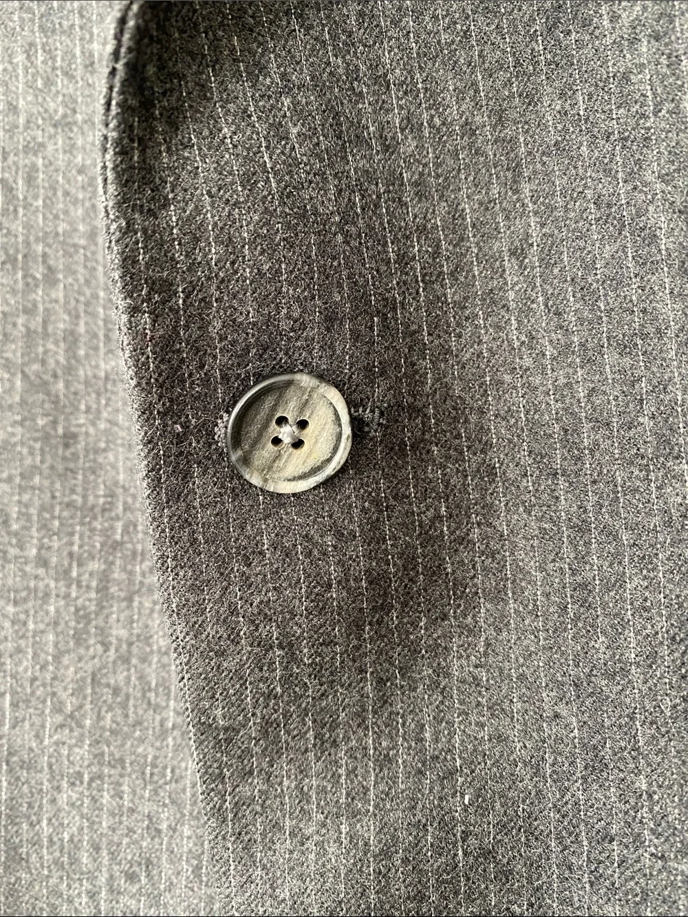 VTG 60s 70s Givenchy Light GreyPinstripe Wool Sport Coat America (ACWA) Union